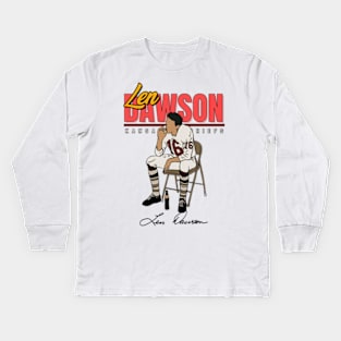 Len Dawson Aesthetic Tribute 〶 Kids Long Sleeve T-Shirt